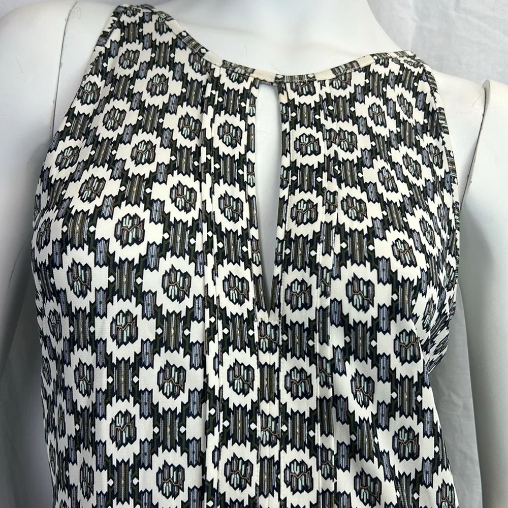 Tory Burch Erin Sleeveless Ballet Blue Crystals Dress